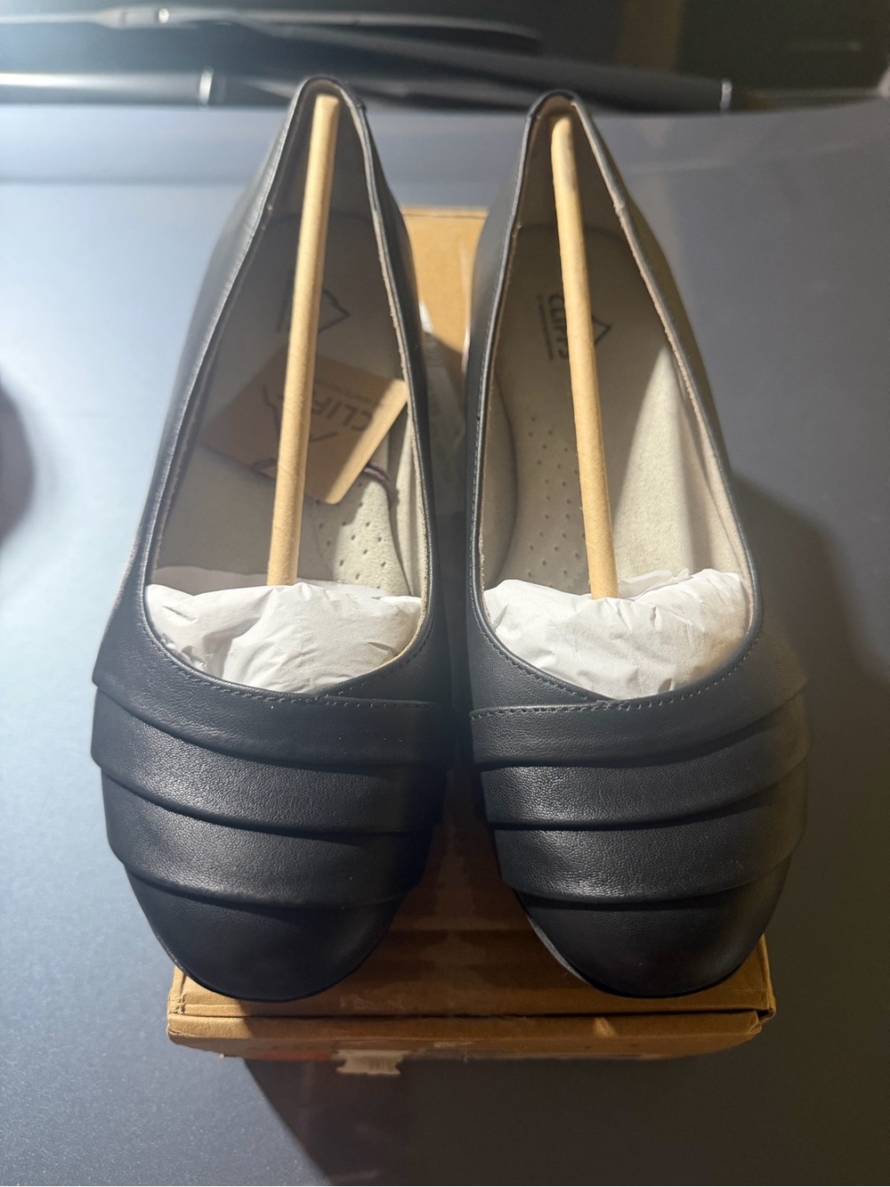 “New” Cliffs  Black Women’s Slip-On Flats size8.5Wide
